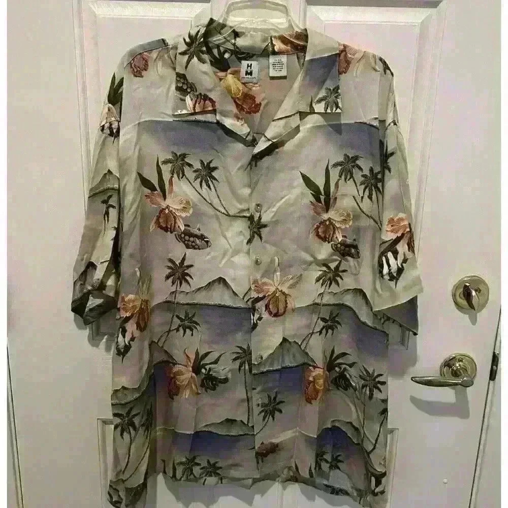Mens High And & Mighty Hawaiian Shirt 2X